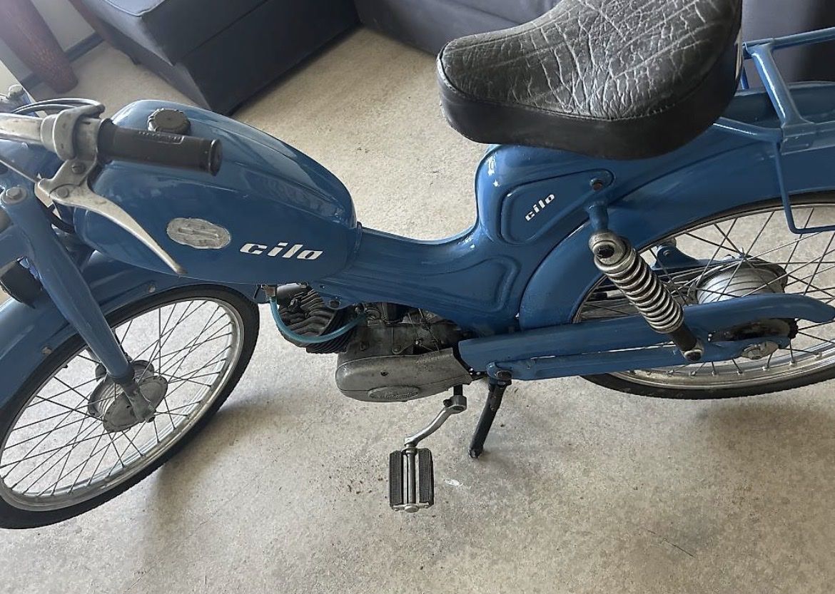 Ciclomotori: Töffli Mofa, blau, Oldtimer Dreigangschaltung – Usato da Heimenhausen venduto da Bufnof 2