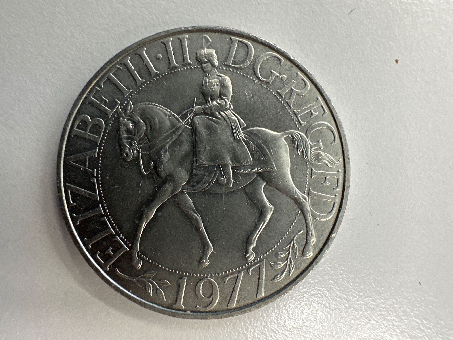 Tutti le monete: 3x 1 Crown, 1x 25 Pence England – Usato da Herisau venduto da herau 4