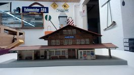 Bahnhof Modell Blausee Mitholz gebraucht guter Zustand H0