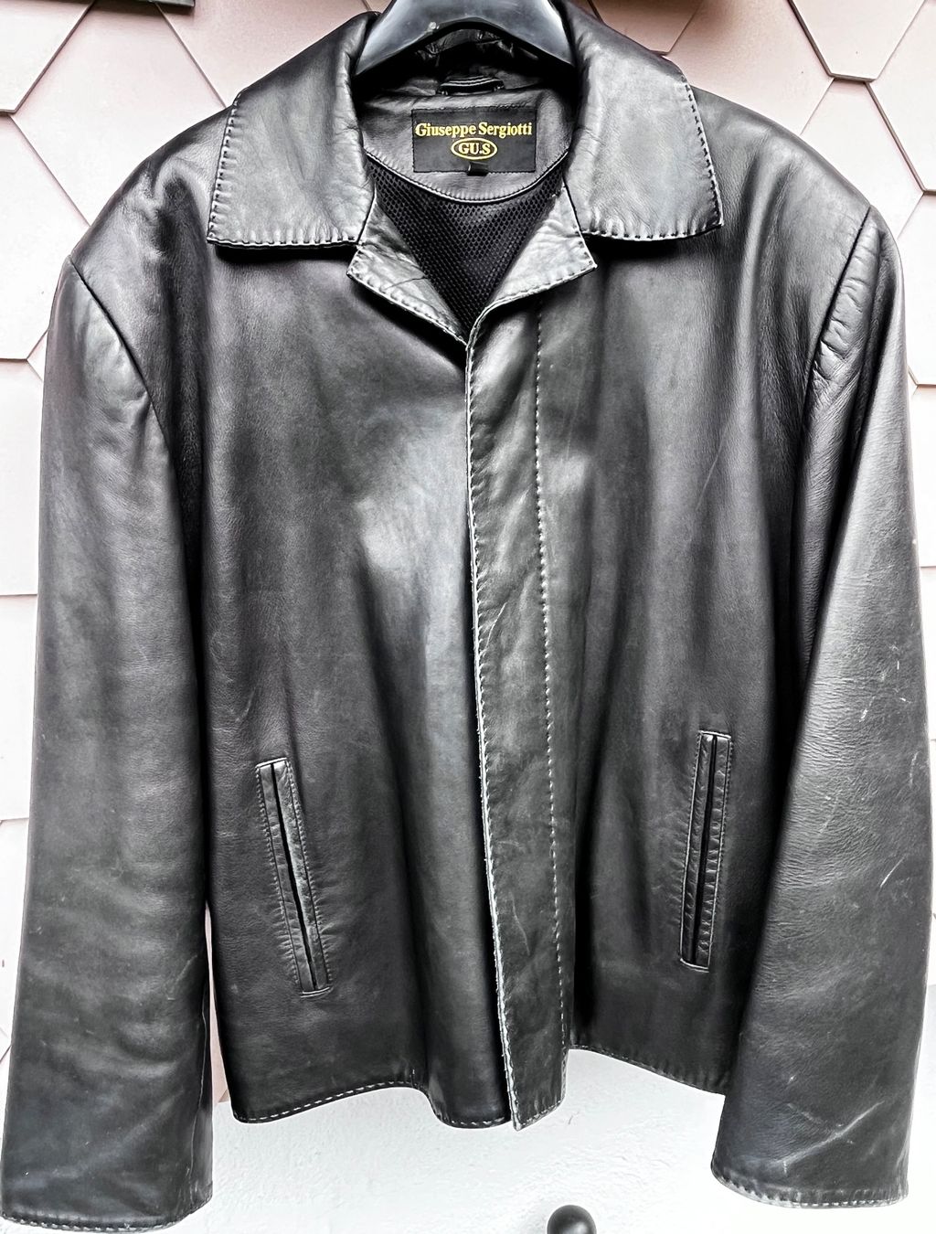 Jacken: Giuseppe Sergiotti Lederjacke, Top Zustand, Gr. L – Neu (gemäss Beschreibung) aus Oberweningen von Achille.3