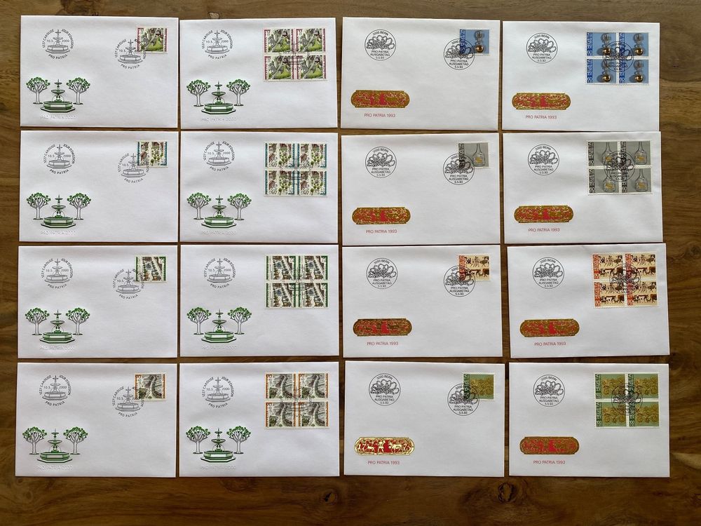 Pro Patria 1993 und 2000 Ersttagsbriefe Kaufen auf Ricardo