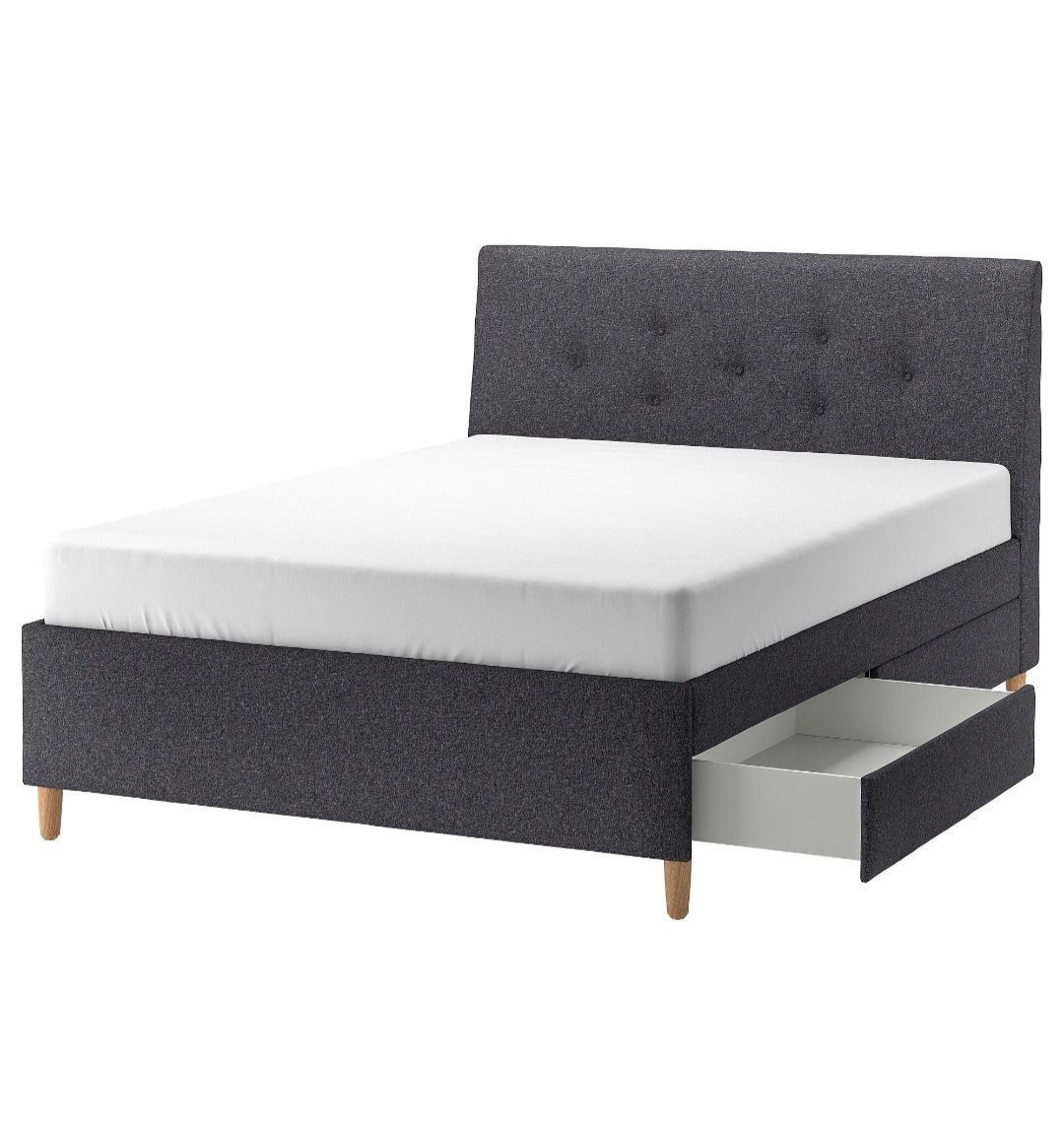 Ikea Betten: IKEA Idanäs Upholstered Bed Frame – Neu (gemäss Beschreibung) aus Baden von ama_2782