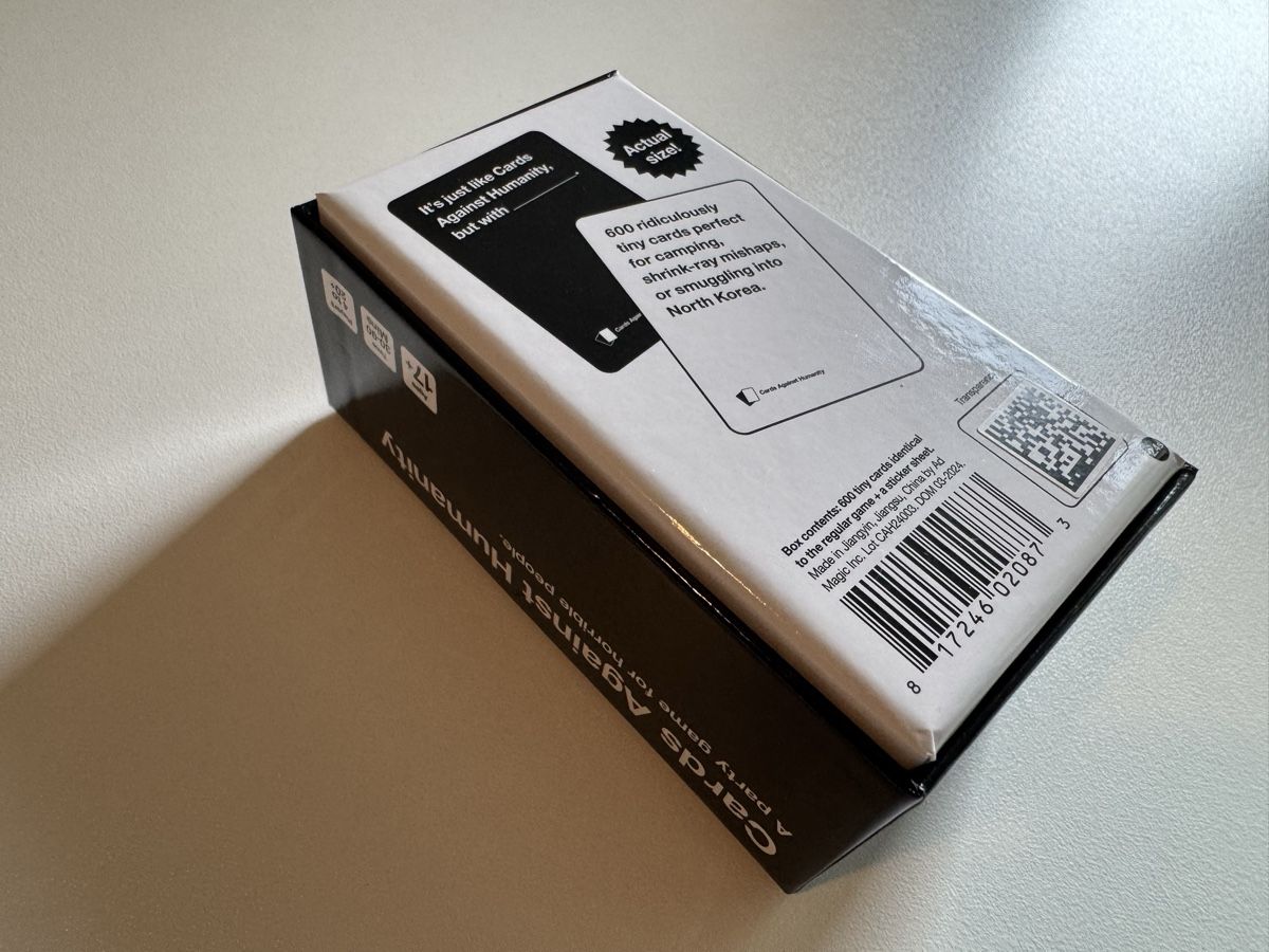 Jeux: Cards Against Humanity Tiny – Neuf (Voir description) à Uetikon am See par SM_zurich 2