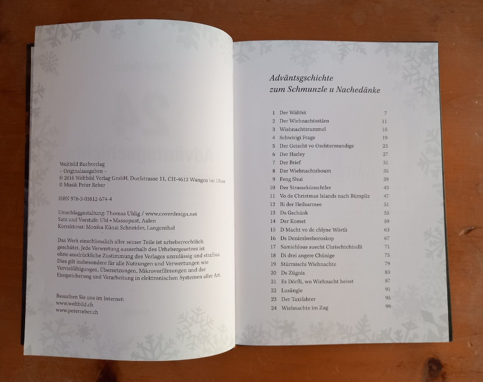 Libri: Peter Reber - 24 Adventsgschichte - Buch mit 2 CD's – Usato da Nänikon venduto da Haexli_70 3