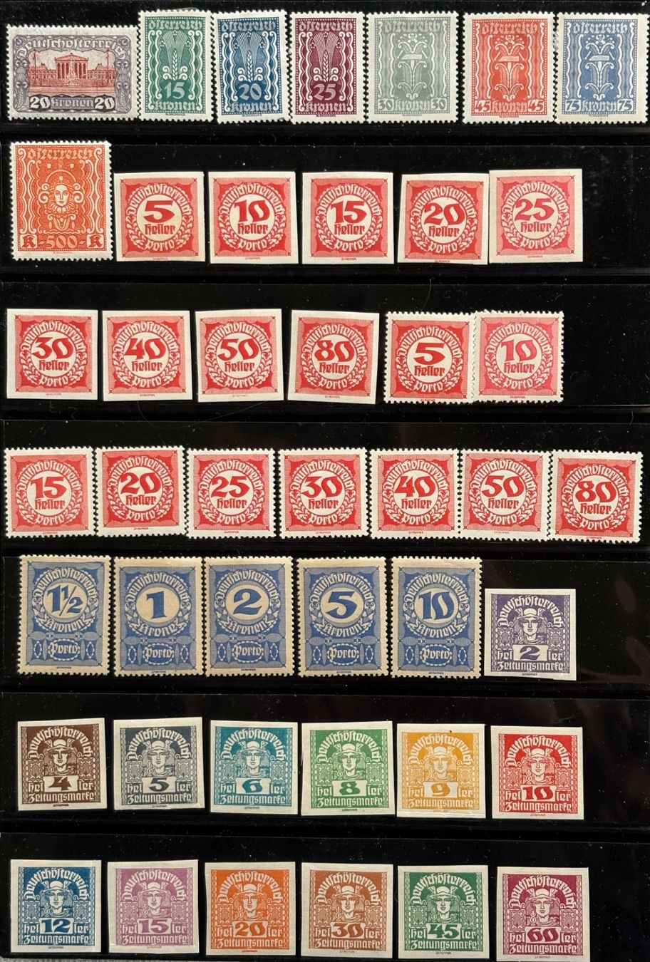 Alle Briefmarken: LOT DEUTSCH-ÖSTERREICH POSTFRISCH – Gebraucht aus Ostermundigen von Wyatt-Earp