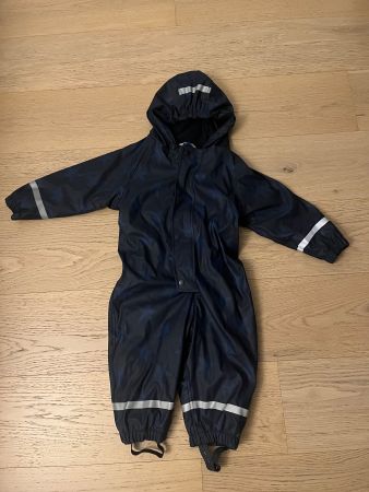 Kids Regenoverall Gr. 98 mit Fleece gefüttert
