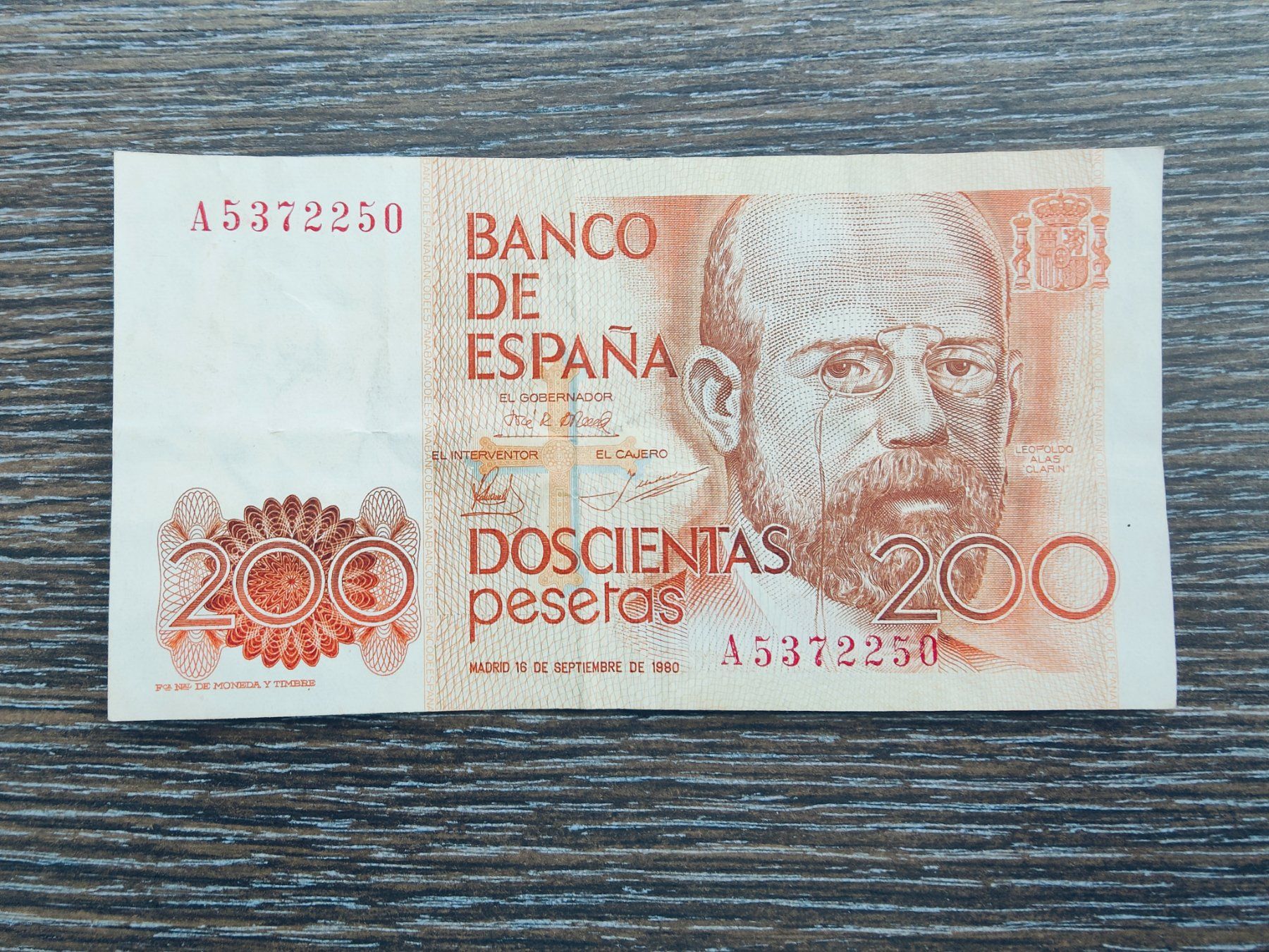 Banknoten: Spanien 200 Pesetas 1980 !!!!! – Gebraucht aus Flaach von Lonzo99