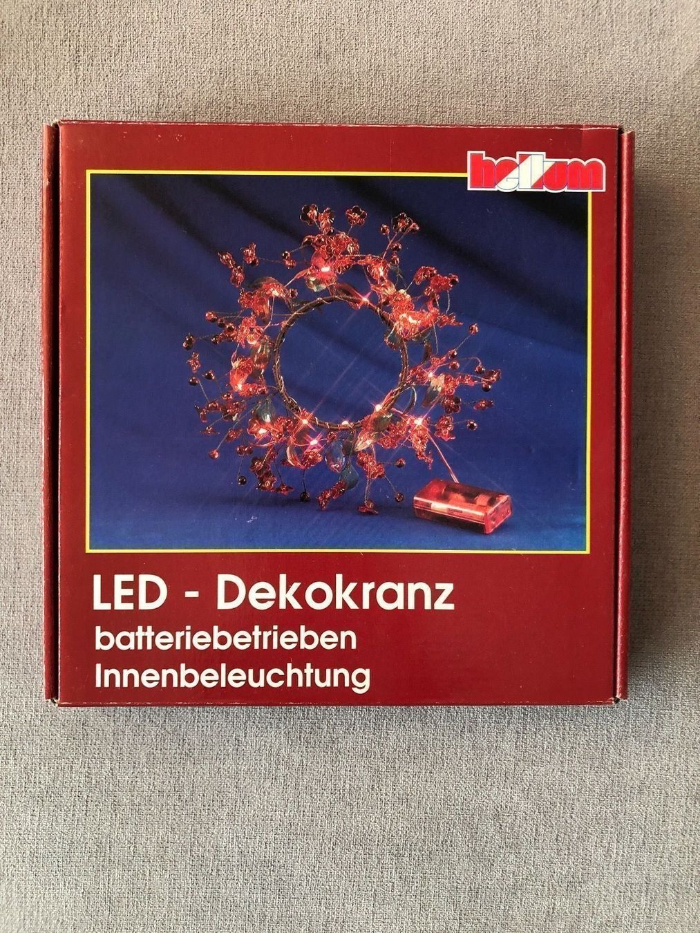 Tutte le decorazioni: Hellum LED-Dekokranz, rot – Nuovo (secondo la descrizione) da Lenzburg venduto da Gart001