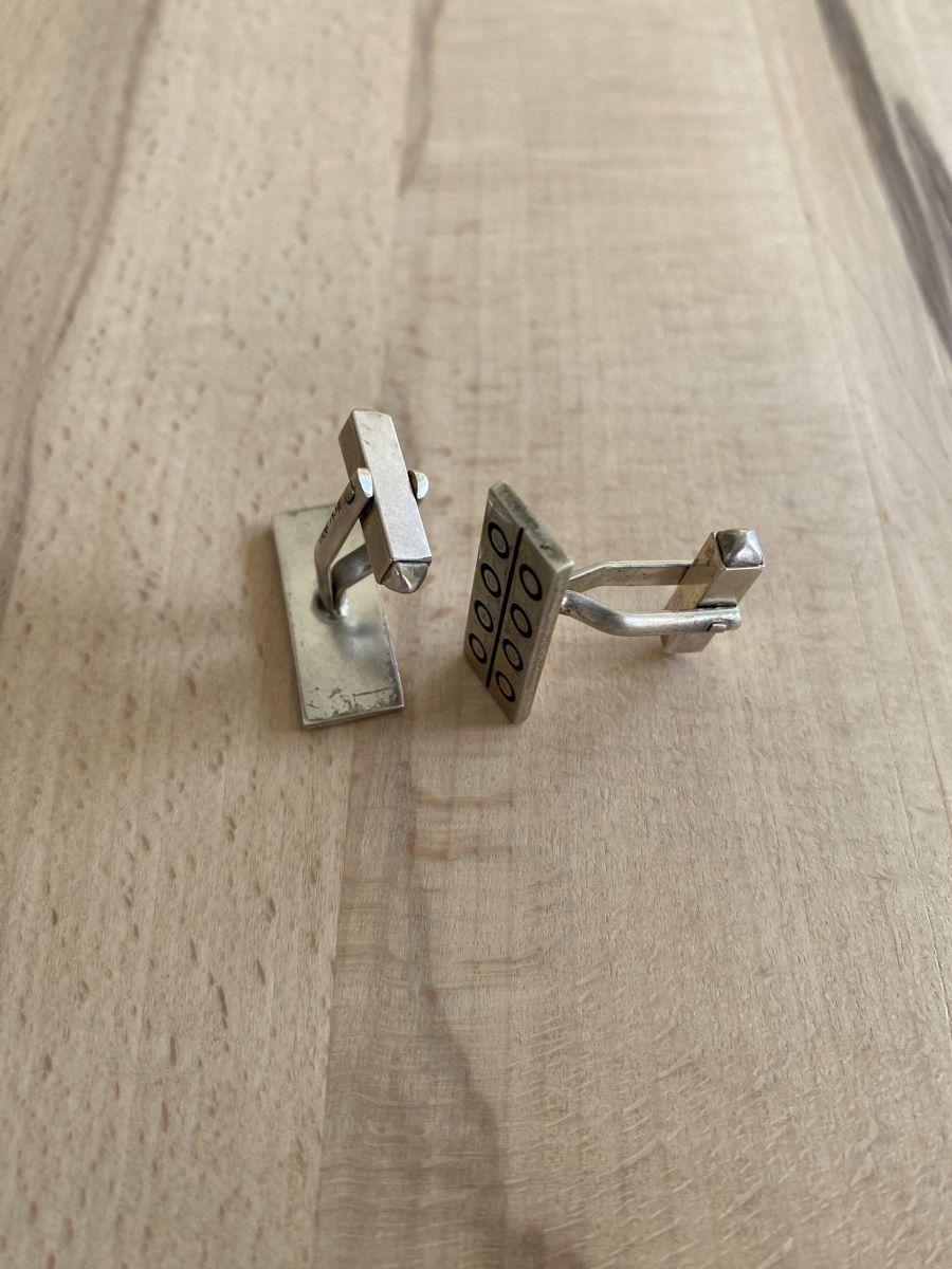 Gemelli: Vintage Manschettenknöpfe, Silber Optik – Usato da Gossau ZH venduto da Ise33 2