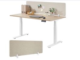Schreibtisch Trennwand Noisy beige 160 x 40 cm