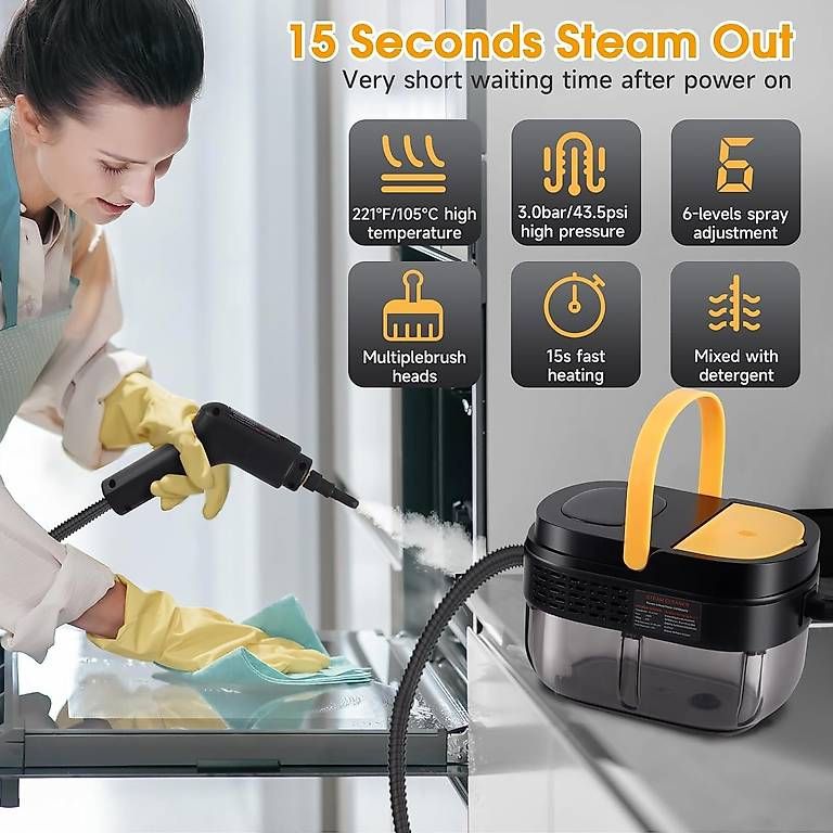 Dampfreiniger: Dampfreiniger mit 7 Zubehörteilen, Smart Touch – Neu (gemäss Beschreibung) aus Kreuzlingen von Best-Deal-Oase 1