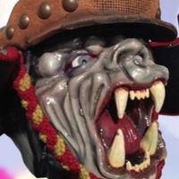 Fasnachtsmaske Grind Larve  Künstlermaske