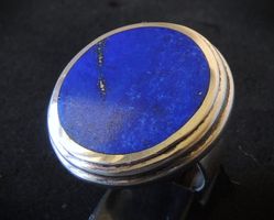 Lapislazuli Silber 925 Fingerring Gr. 57
