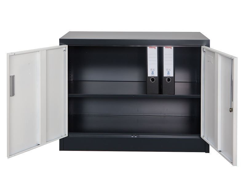Schränke & Regale: Aktenschrank Saratow rot-dunkelgrau – Neu und originalverpackt aus Herbertingen von jet-line-e-trade 1