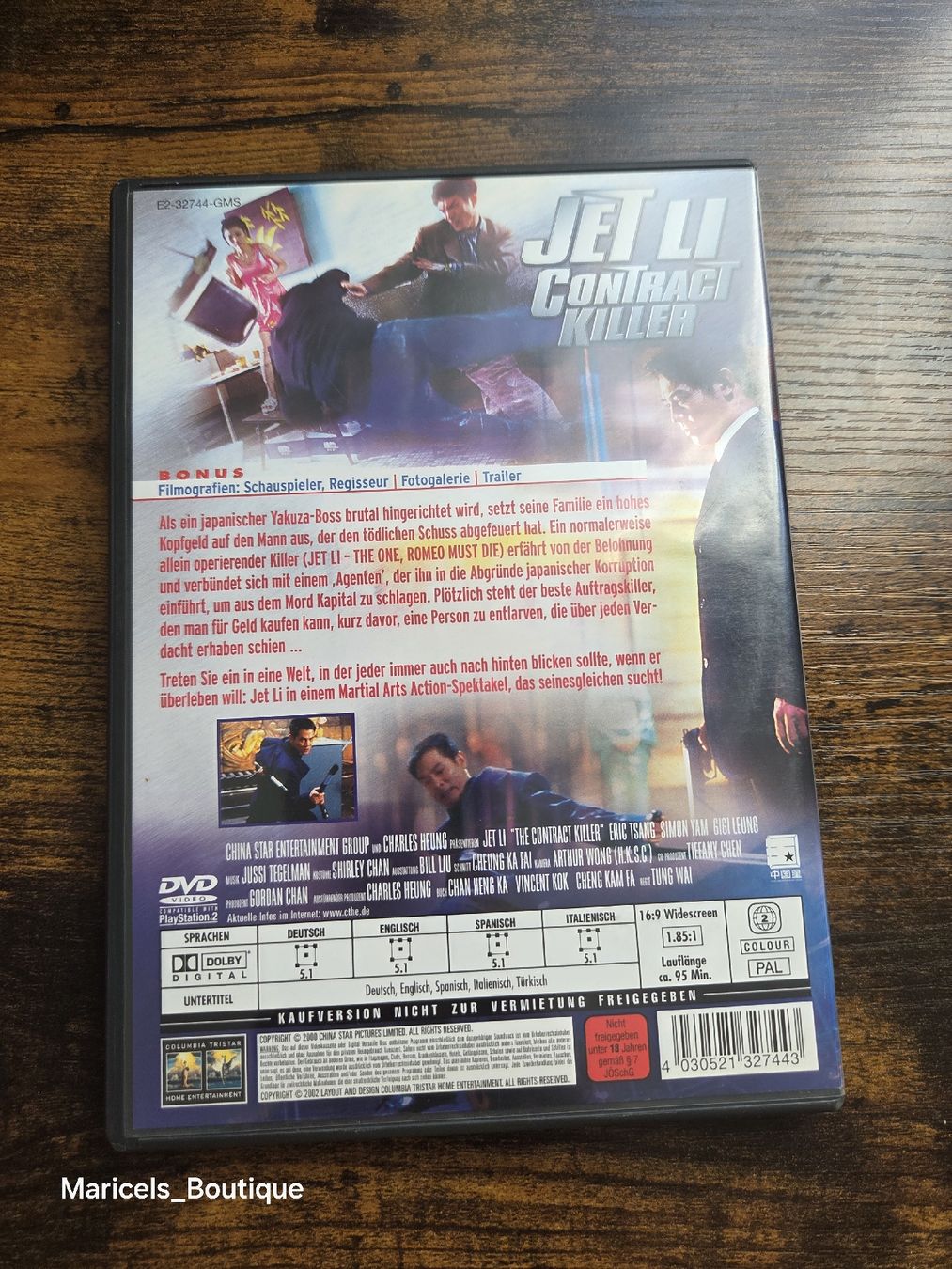 Tutti i DVDs: Jet Li Contract Killer DVD Action Film – Usato da Winterthur venduto da Maricels_Boutique 1