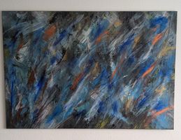 😊 CC Art Acrylgemälde,83x123cm, auf Leinwand, handmade