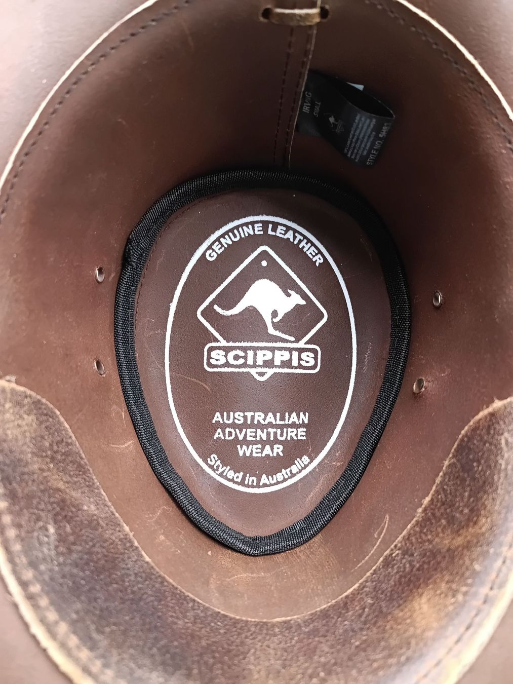 Copricapi, berretti & cappellini: Scippis Cowboy Hat Irving Leather Brown Size S – Nuovo (secondo la descrizione) da Schachen b.Herisau venduto da Biibli 4