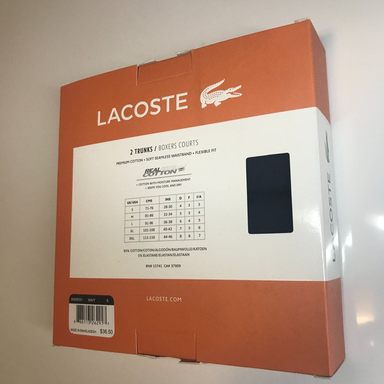 Lacoste Biancheria intima: LACOSTE Unterwäsche 2 Trunks Gr. S – Nuovo e nell'imballaggio originale da luzern venduto da ARNI. 1