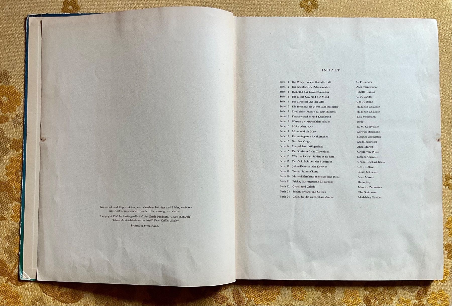 Libri: 24 neue Tiermärchen von 1953 ? – Usato da Endingen venduto da nathan05 3
