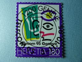 1995 Sondermarke 2  Telecom 95 Vollstempel 885