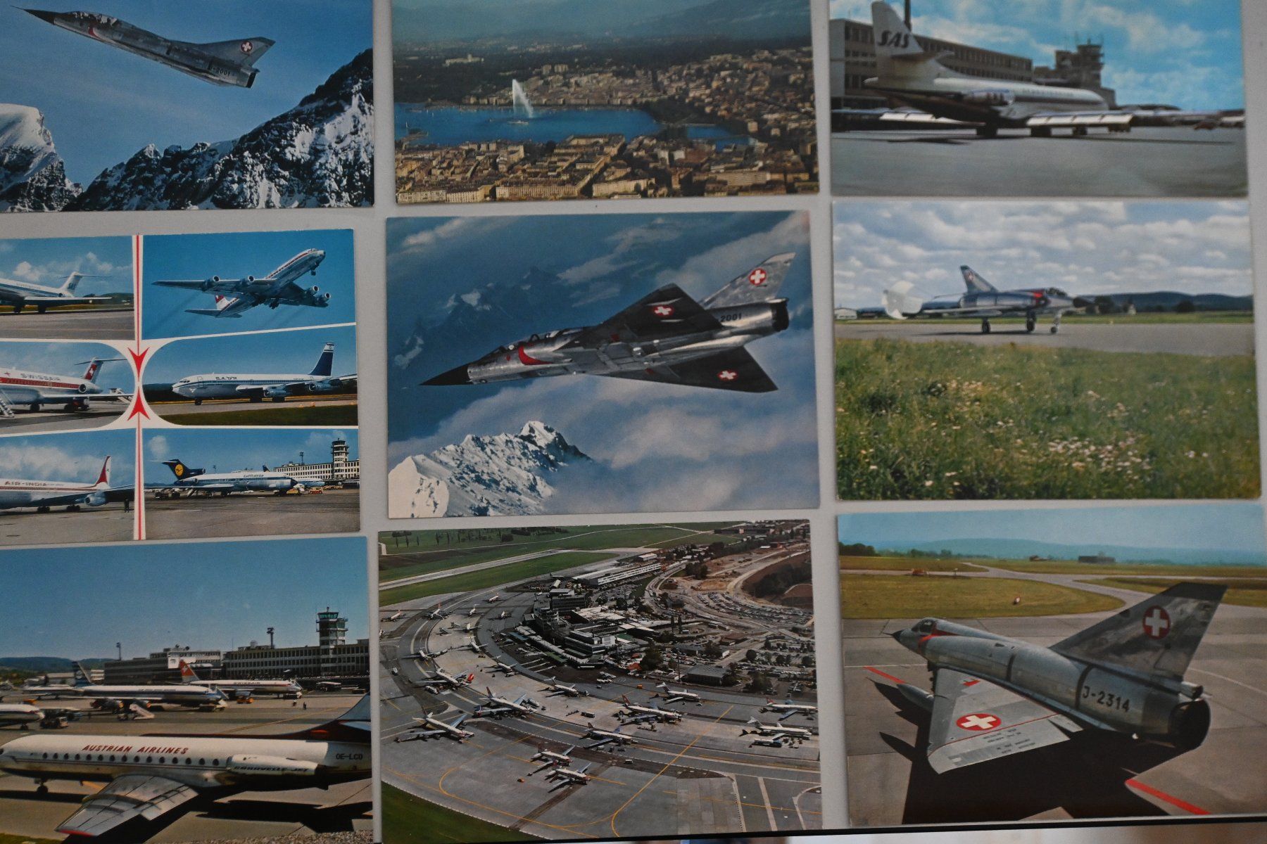 Cartoline postali: 1 Lot 9 Karten mit Flugzeug – Usato da Steffisburg venduto da Sorbas