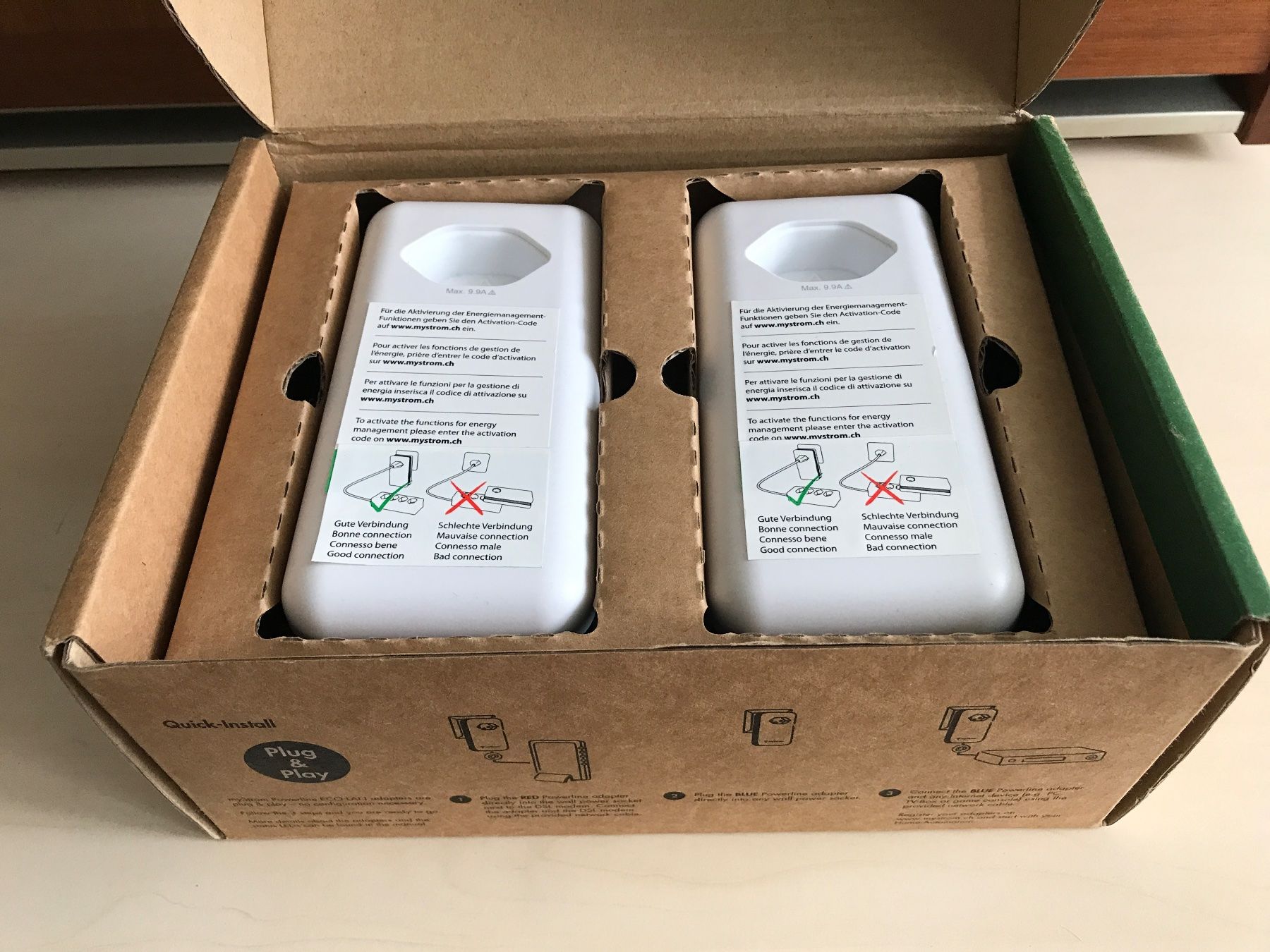 myStrom Lecteurs & Adaptateurs: Powerline ECO LAN Starter-Kit 500 Mbps my Strom – Neuf avec emballage d'origine à Russikon par Pshalom 2