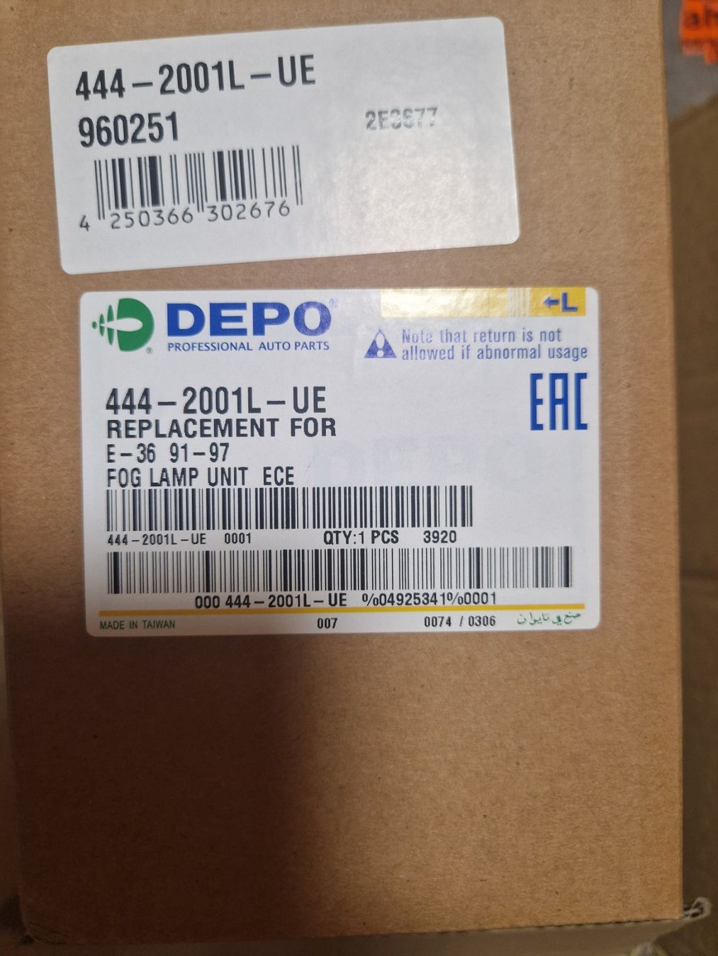 BMW Fari: Nebelscheinwerfer BMW 3er E36 Limo Coupe Cabrio Touring Comp – Nuovo e nell'imballaggio originale da Unterwasser venduto da top_ssb8 5