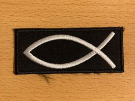 Jesus Fisch Ichthys Patch Aufnäher Sticker 192