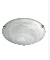 Deckenlampe Glas Alabaster weiss
