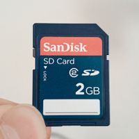 Sandisk SD-Karte 2 GB – Speicherkarte (Vintage / Retro)