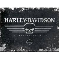 Harley Davidson Skull Logo Magnet 8x6cm