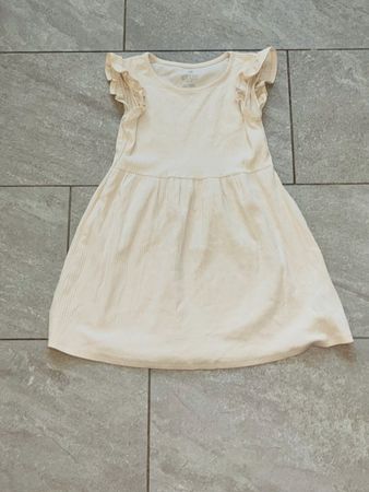 Mädchen Kleid beige Grösse 122/128 guter Zustand