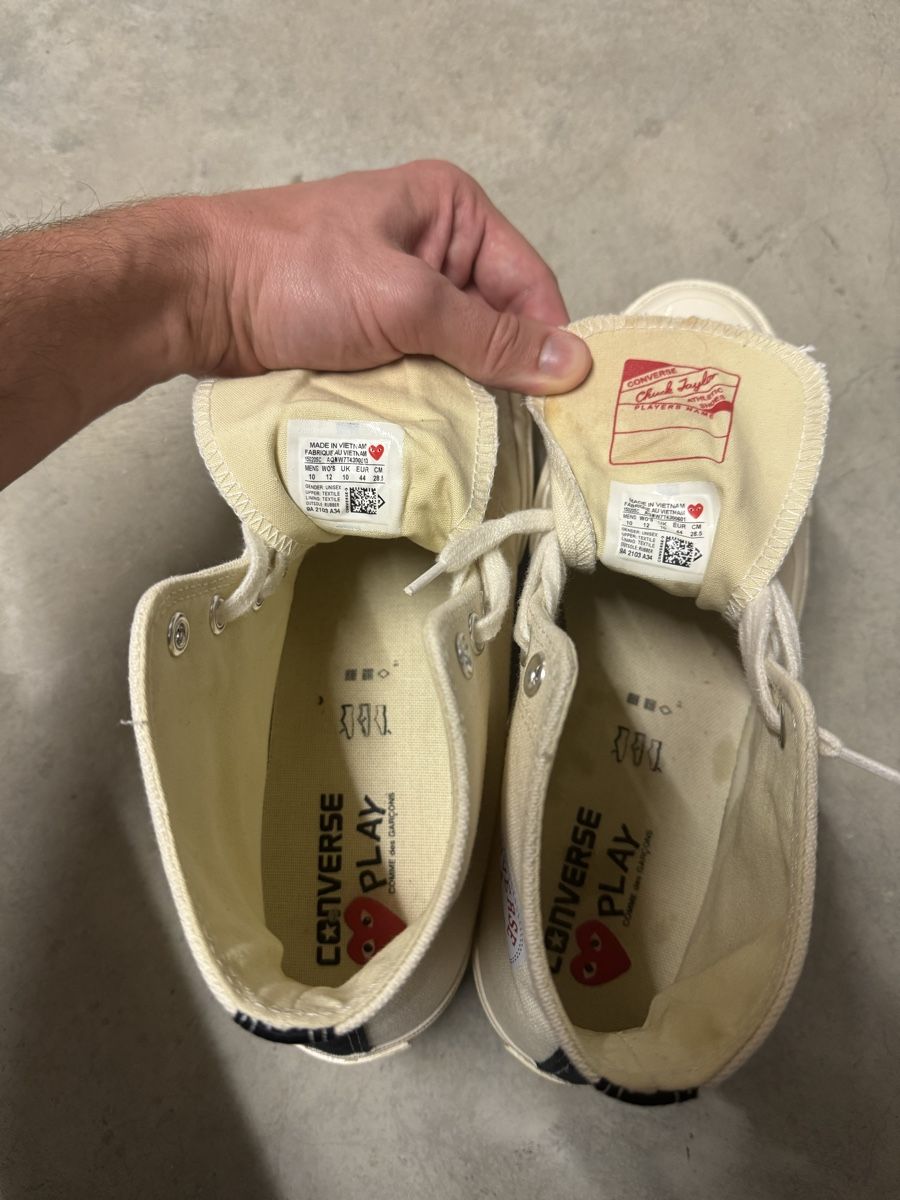 Comme Des Garcons Scarpe da uomo: Comme des Garçons Converse Chucks Gr. 44 – Nuovo (secondo la descrizione) da Langenthal venduto da paxcal 6