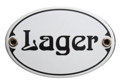 Insegne: Emailschild - Lager – Nuovo e nell'imballaggio originale da Ennetbürgen venduto da open24shop