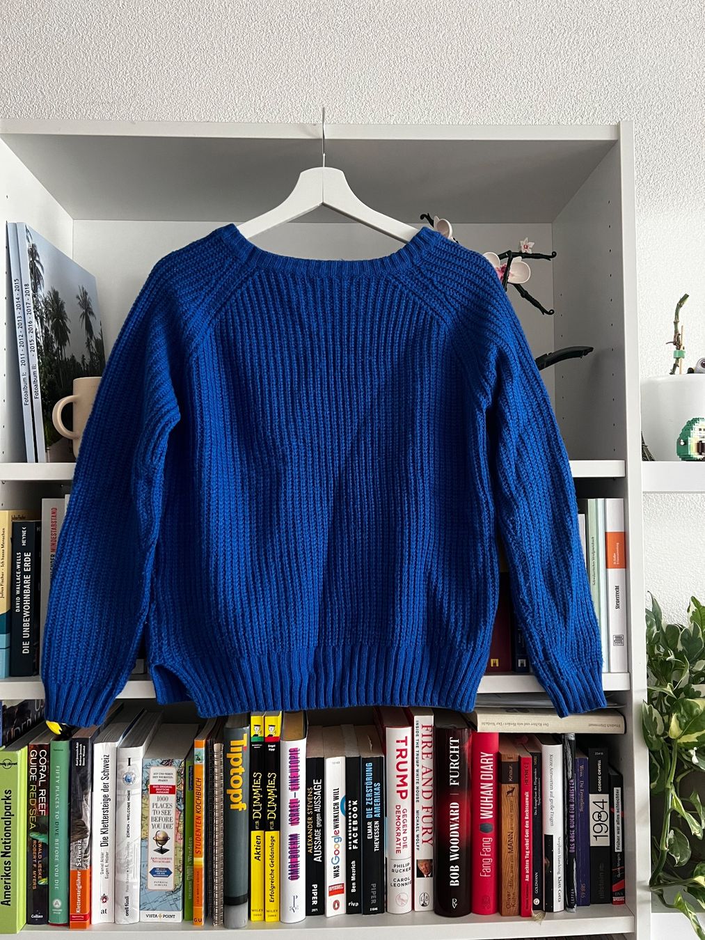 Maglioni & Felpe: Vintage Strickpullover Grobstrick – Royalblau – Usato da Lenzburg venduto da impulsive-buyer 1