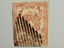 1852, Rayon III, gestempelt