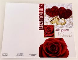 5x Hochzeitskarten „Zur Vermählung“ – FSC-Papier