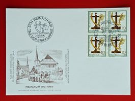 TAG DER BRIEFMARKE REINACH AARGAU JUVENTUTE VIERERBLOCK 1982
