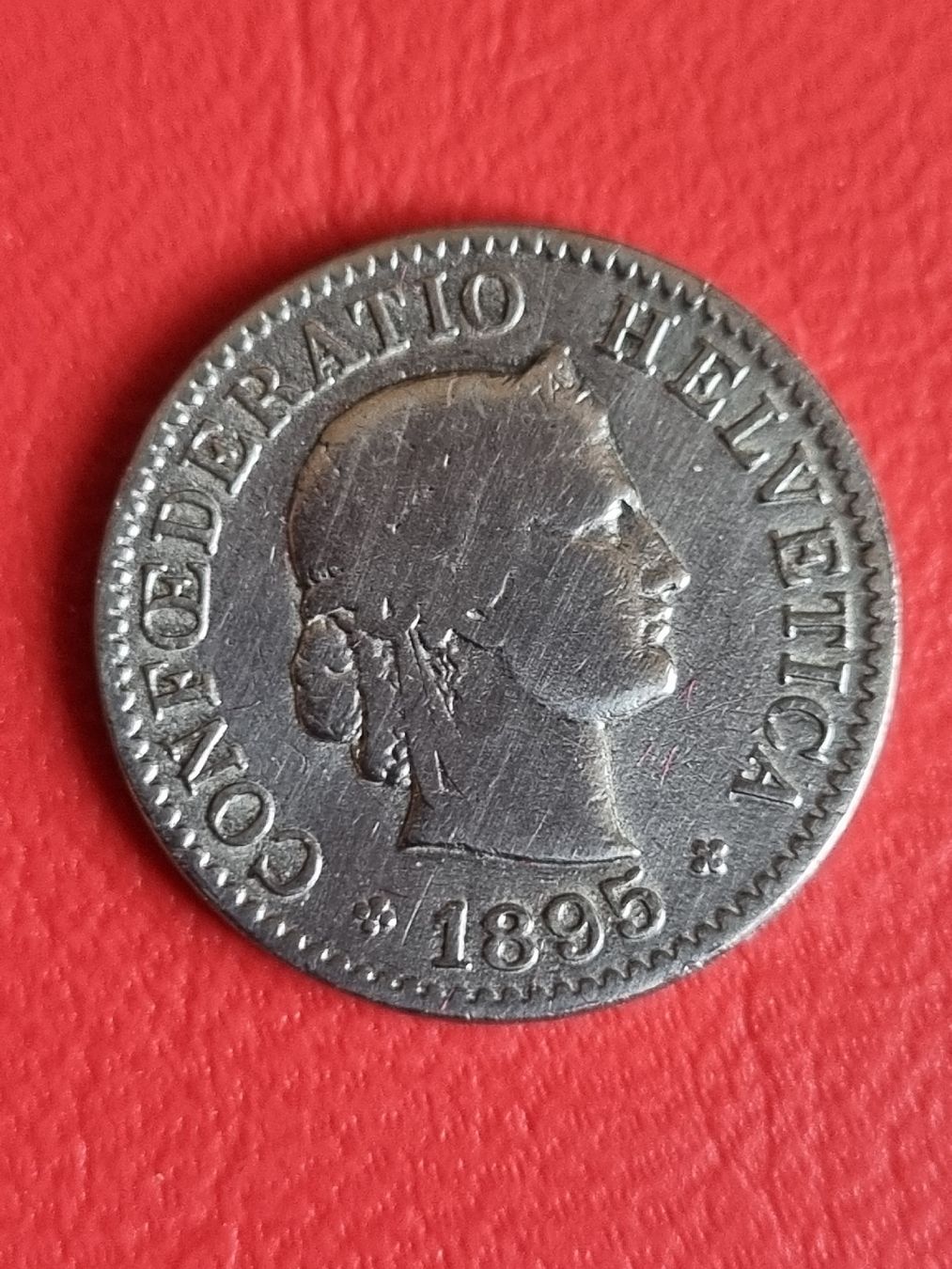 Tutti le monete: 5 RAPPEN - JAHR 1895 SCHWEIZ  – Usato da Heimenschwand venduto da rog_p7h9