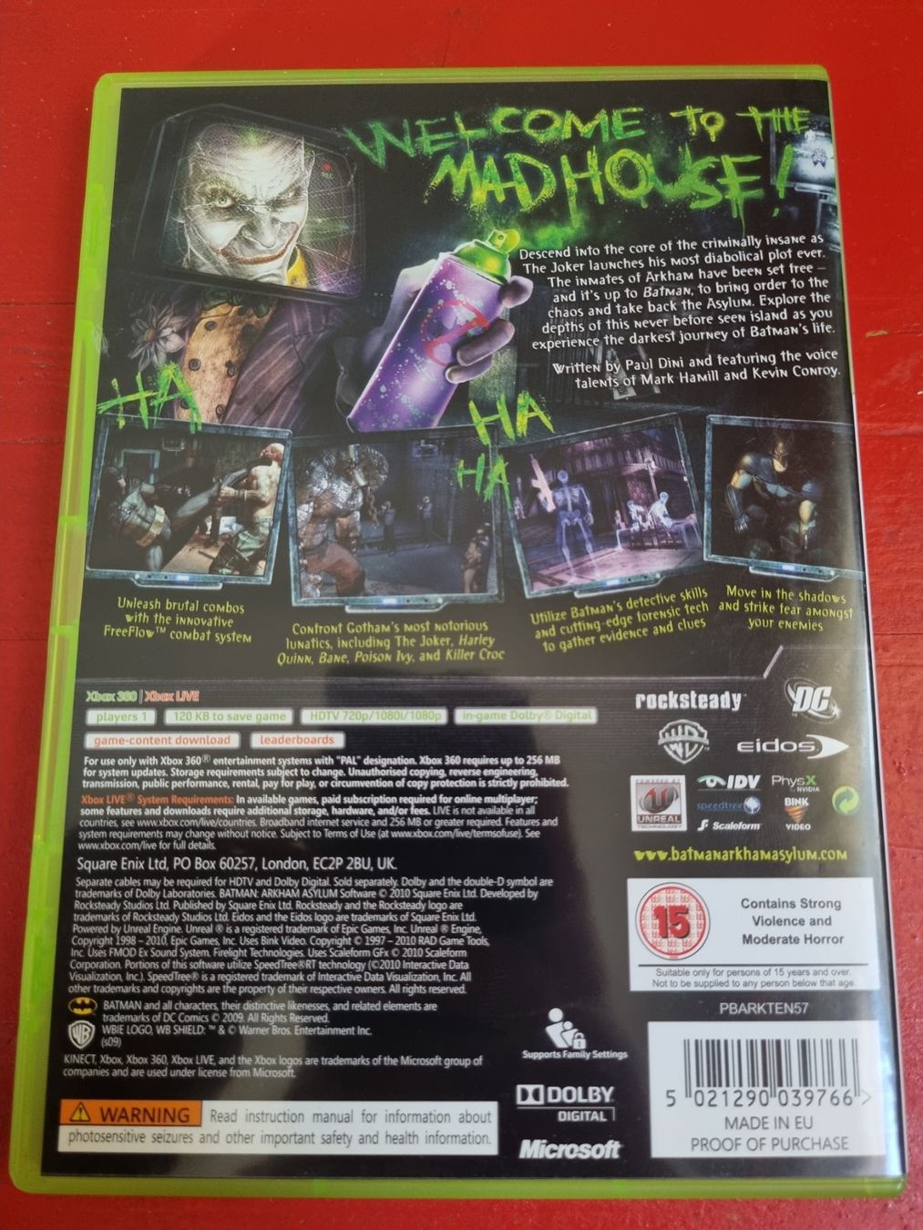 Microsoft Giochi: Batman Arkham Asylum Xbox 360 – Usato da Pollegio venduto da Isaiaaaa96 1