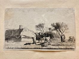 💚HISTORISCHER KUPFERSTICH Rembrandt van Rijn (1606-1669) 💚