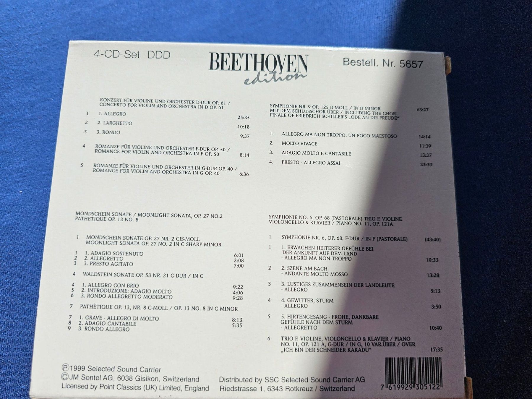 CDs: Beethoven Edition 4 CD Box/dj/Hits – D'occasion à Bremgarten AG par musiccollector 1