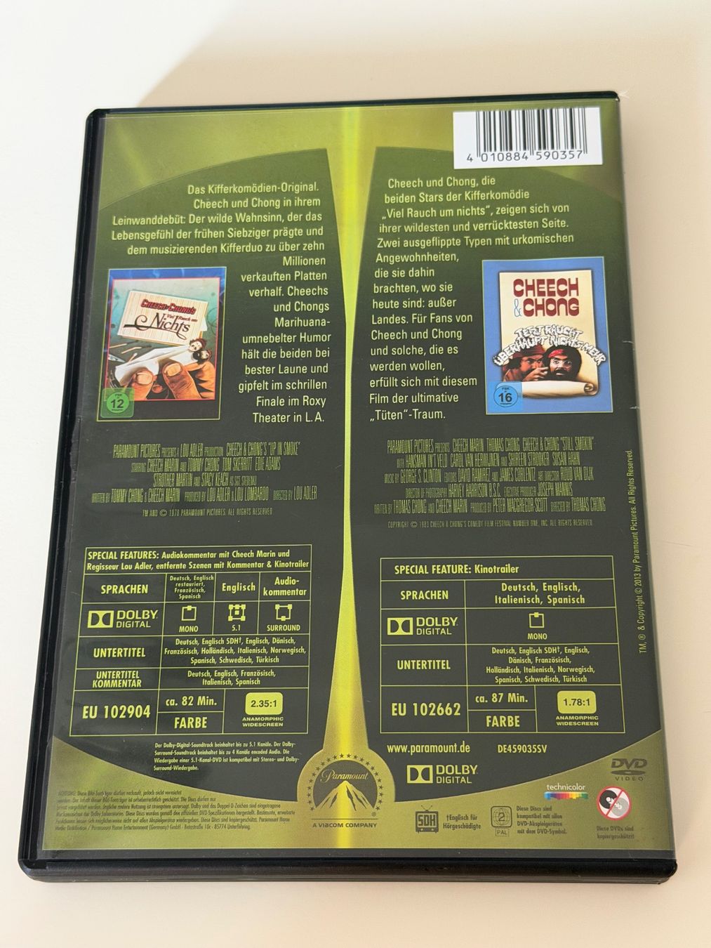 Tutti i DVDs: Cheech & Chong Double Comedy DVD 2 Filme – Usato da Altstätten SG venduto da sheamus 1