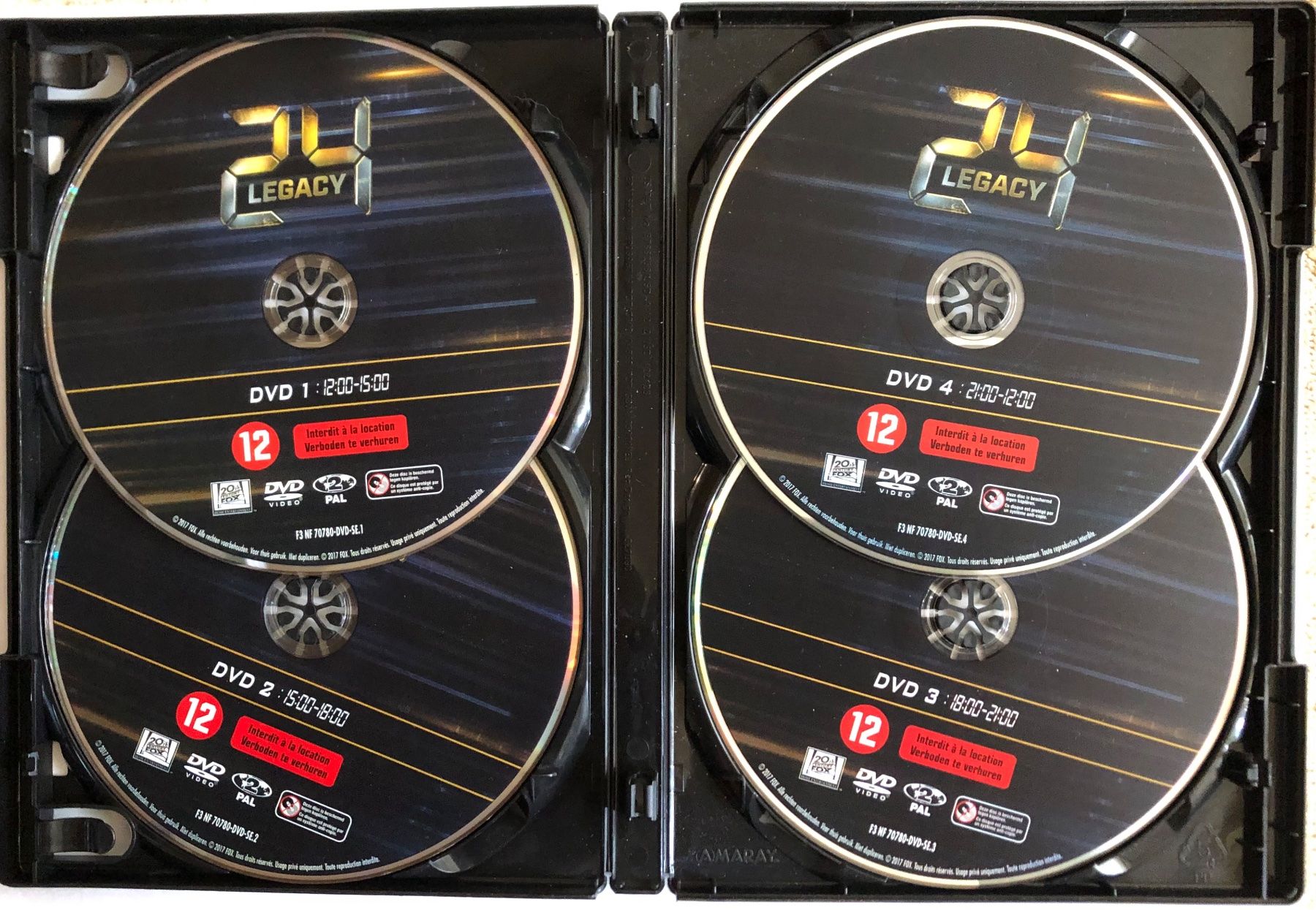 Tous les DVDs: 24 HEURES CHRONO - LEGACY – D'occasion à Poliez-Pittet par Newtown-Records 2