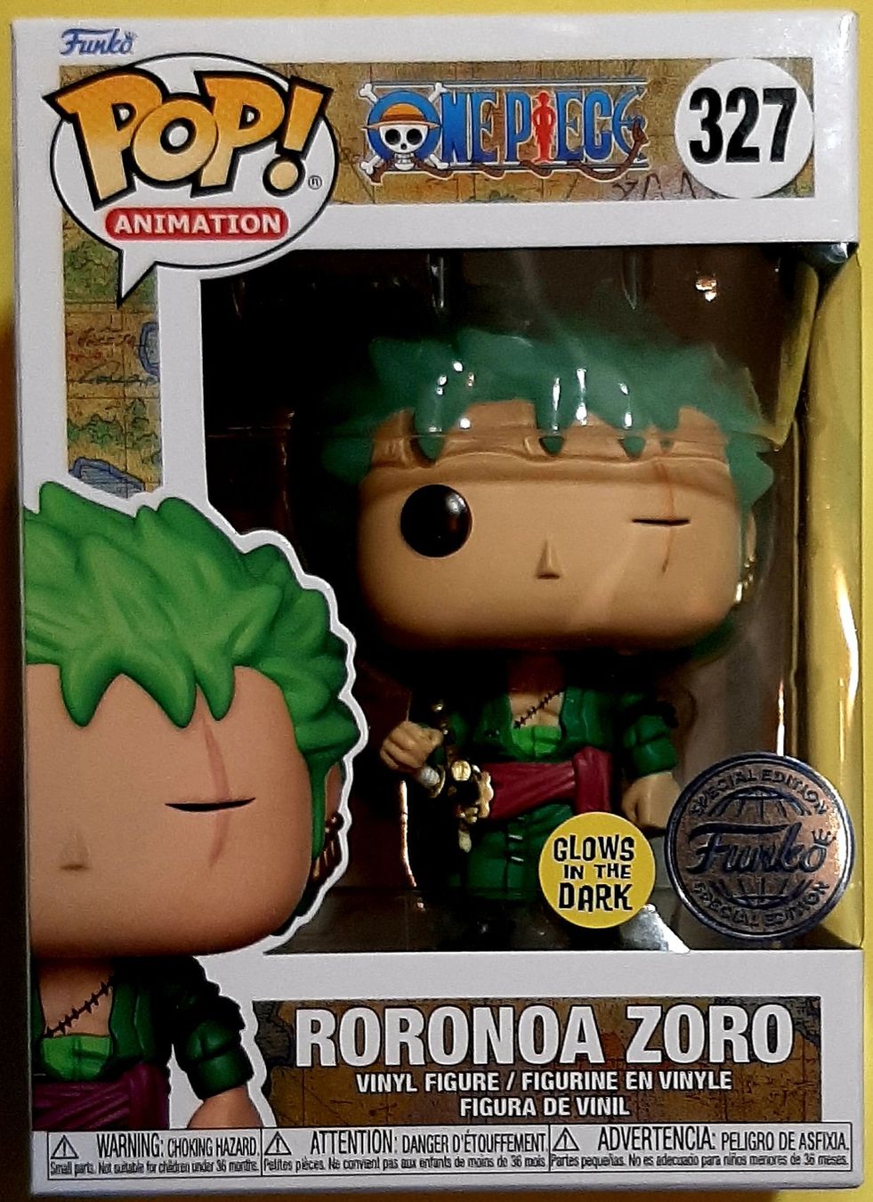 Funko Statuette: Funko Pop One Piece   Roronoa Zoro  GITD – Usato da Montet (Glâne) venduto da KOADA