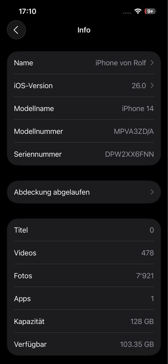 Apple Portables: iPhone 14 – D'occasion à Gstaad par steinergstaad