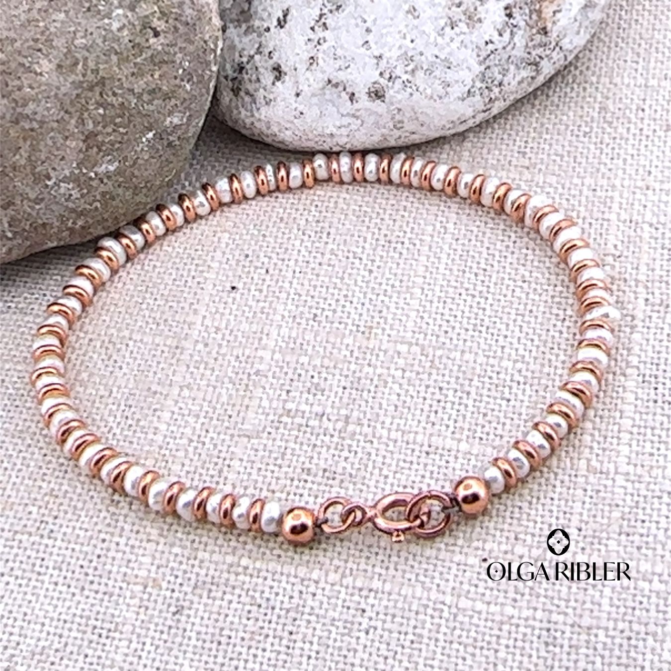 Olga Ribler Bracciali & Braccialetti: Armband mit Süsswasserperle – Nuovo (secondo la descrizione) da Luzern venduto da MonikaS03 3