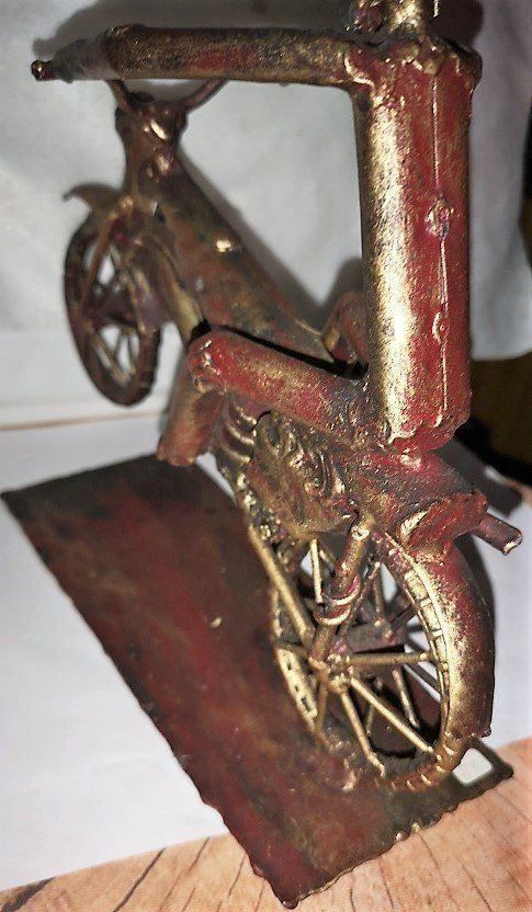 Skulpturen & Statuen: Skulpur Motorradfahrer Metall – Neu (gemäss Beschreibung) aus Lutzenberg von Pinschi01 4
