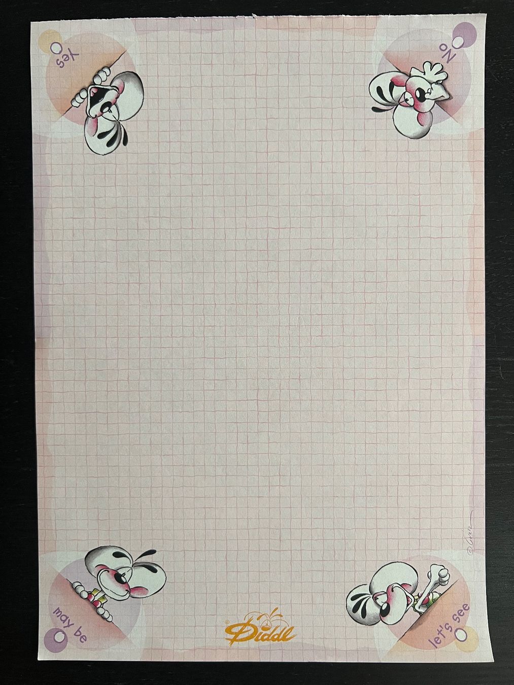 Papiere: Vintage Diddl-Blatt A4 Nr. 082 Just do it – Neu (gemäss Beschreibung) aus Zürich von rigani