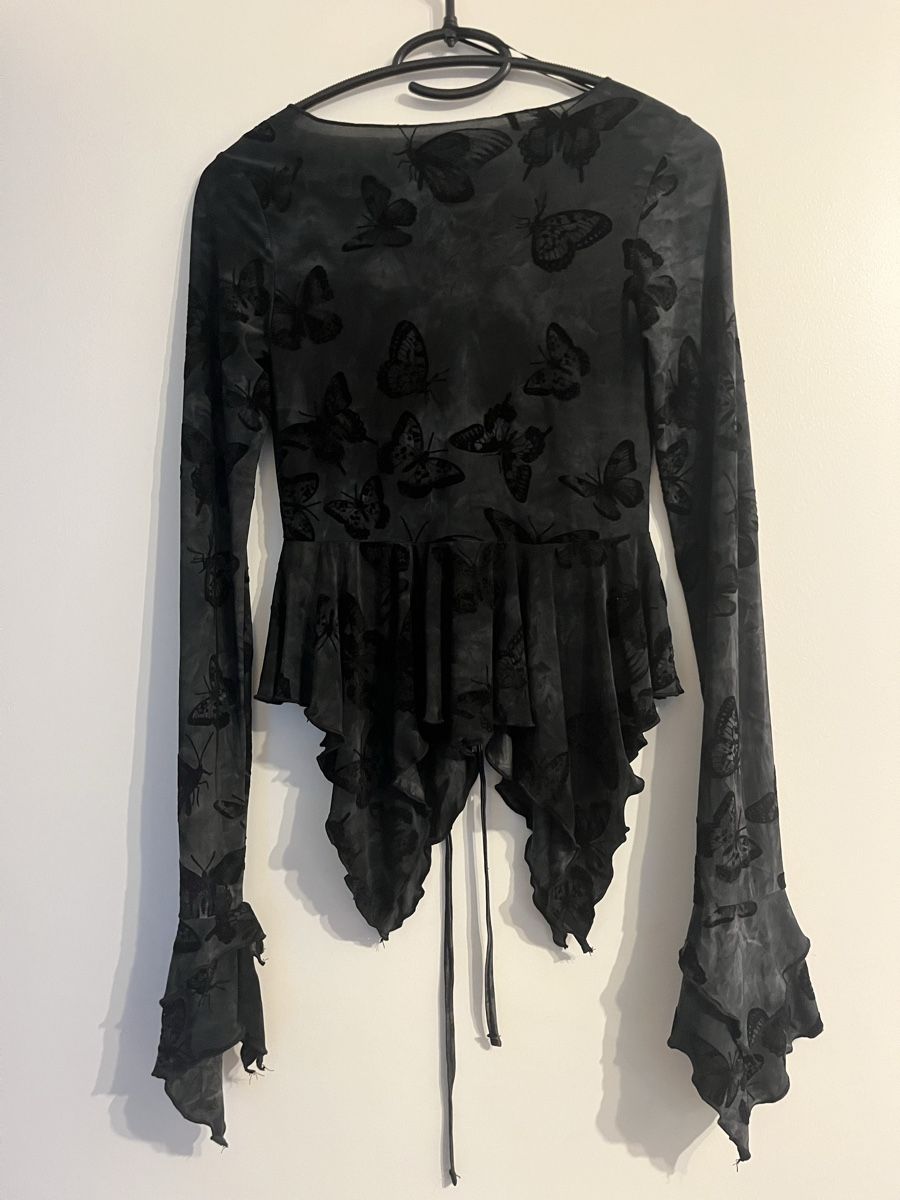 Blusen: Schwarze Bluse mit Muster XS – Neu (gemäss Beschreibung) aus Solothurn von mjt_6yvh 3